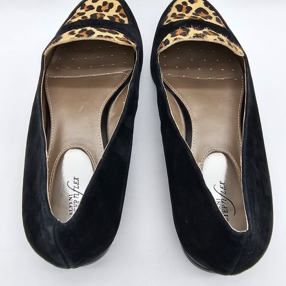 Alfani Step N Flex Zanta2 Womens Loafers 9.5 M Leather Suede Calf Hair Leopard - Picture 10 of 15